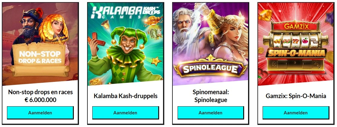 Manga reguliere promoties en bonussen